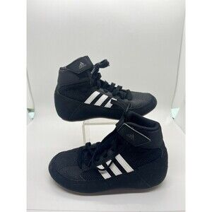 Adidas HVC 2 Wrestling Shoes Black Youth Boys Size 11K